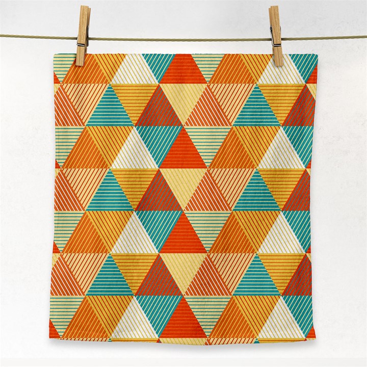 Triangles Pattern  Face Towel