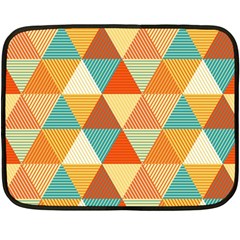 Triangles Pattern  Double Sided Fleece Blanket (mini) 