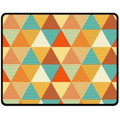 Triangles Pattern  Fleece Blanket (medium)  by TastefulDesigns