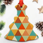 Triangles Pattern  Ornament (Christmas Tree)  Front