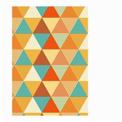 Triangles Pattern  Small Garden Flag (two Sides) by TastefulDesigns