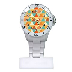 Triangles Pattern  Plastic Nurses Watch