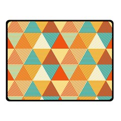 Triangles Pattern  Double Sided Fleece Blanket (small) 