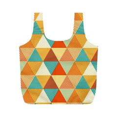 Triangles Pattern  Full Print Recycle Bags (m)  by TastefulDesigns