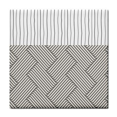 Lines And Stripes Patterns Tile Coasters by TastefulDesigns