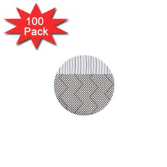 Lines And Stripes Patterns 1  Mini Buttons (100 Pack)  by TastefulDesigns