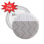 Lines and stripes patterns 2.25  Buttons (100 pack)  Front