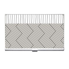 Lines And Stripes Patterns Business Card Holders by TastefulDesigns