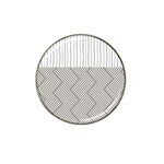 Lines and stripes patterns Hat Clip Ball Marker (4 pack) Front