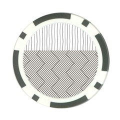 Lines And Stripes Patterns Poker Chip Card Guard by TastefulDesigns