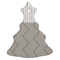 Lines And Stripes Patterns Ornament (christmas Tree)  by TastefulDesigns