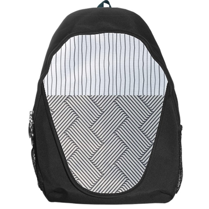 Lines and stripes patterns Backpack Bag