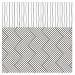 Lines and stripes patterns Large Satin Scarf (Square) Front