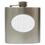 Hand drawn lines pattern Hip Flask (6 oz) Front