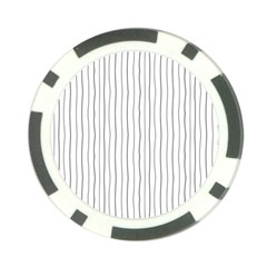 Hand Drawn Lines Pattern Poker Chip Card Guard by TastefulDesigns