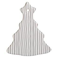 Hand Drawn Lines Pattern Christmas Tree Ornament (two Sides)