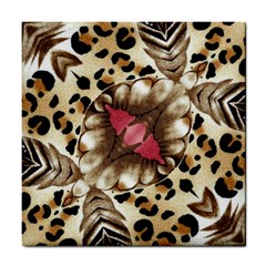 Animal Tissue And Flowers Tile Coasters by Amaryn4rt