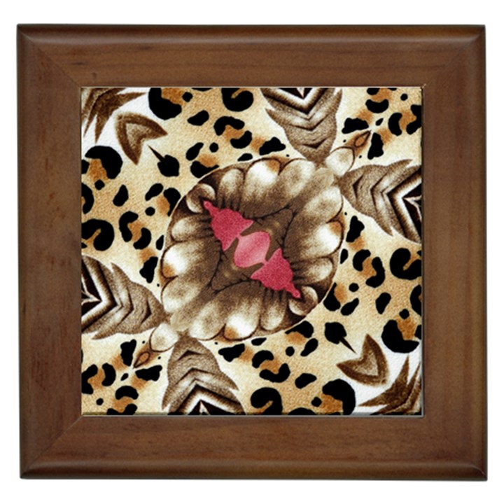 Animal Tissue And Flowers Framed Tiles