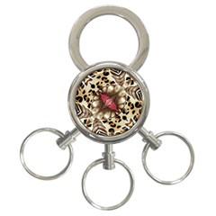 Animal Tissue And Flowers 3-ring Key Chains by Amaryn4rt