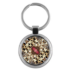 Animal Tissue And Flowers Key Chains (round)  by Amaryn4rt