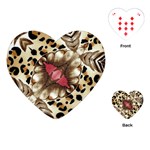 Animal Tissue And Flowers Playing Cards (Heart)  Front