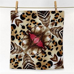 Animal Tissue And Flowers Face Towel by Amaryn4rt