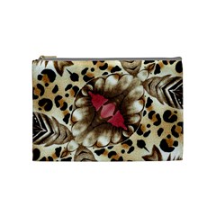 Animal Tissue And Flowers Cosmetic Bag (medium)  by Amaryn4rt