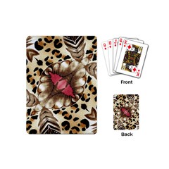 Animal Tissue And Flowers Playing Cards (mini)  by Amaryn4rt