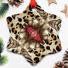 Animal Tissue And Flowers Ornament (snowflake) by Amaryn4rt