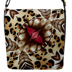 Animal Tissue And Flowers Flap Messenger Bag (s) by Amaryn4rt