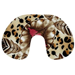 Animal Tissue And Flowers Travel Neck Pillows