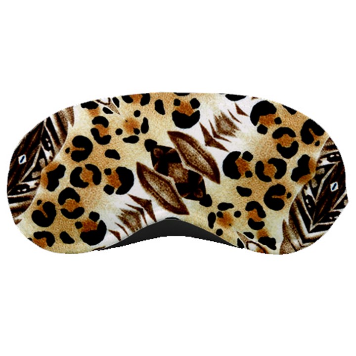 Background Fabric Animal Motifs And Flowers Sleeping Masks