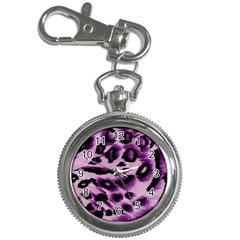 Background Fabric Animal Motifs Lilac Key Chain Watches by Amaryn4rt