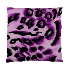 Background Fabric Animal Motifs Lilac Standard Cushion Case (two Sides) by Amaryn4rt