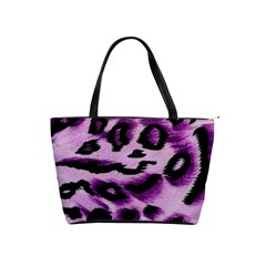 Background Fabric Animal Motifs Lilac Shoulder Handbags