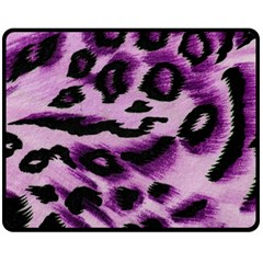 Background Fabric Animal Motifs Lilac Fleece Blanket (medium) 