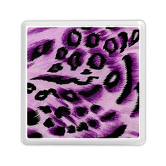 Background Fabric Animal Motifs Lilac Memory Card Reader (square) 