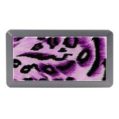 Background Fabric Animal Motifs Lilac Memory Card Reader (mini)