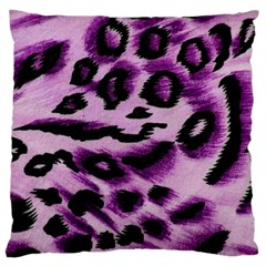 Background Fabric Animal Motifs Lilac Standard Flano Cushion Case (one Side) by Amaryn4rt