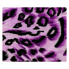 Background Fabric Animal Motifs Lilac Double Sided Flano Blanket (small)  by Amaryn4rt