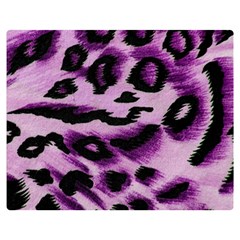 Background Fabric Animal Motifs Lilac Double Sided Flano Blanket (medium) 