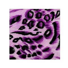 Background Fabric Animal Motifs Lilac Small Satin Scarf (square)