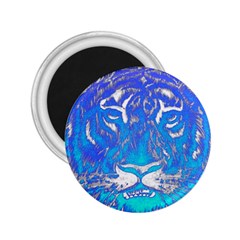 Background Fabric With Tiger Head Pattern 2.25  Magnets