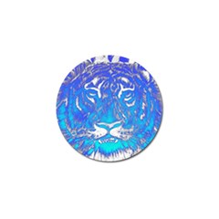 Background Fabric With Tiger Head Pattern Golf Ball Marker (4 pack)