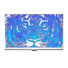 Background Fabric With Tiger Head Pattern Business Card Holders