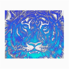 Background Fabric With Tiger Head Pattern Small Glasses Cloth