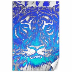 Background Fabric With Tiger Head Pattern Canvas 20  X 30   by Amaryn4rt