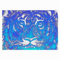 Background Fabric With Tiger Head Pattern Large Glasses Cloth