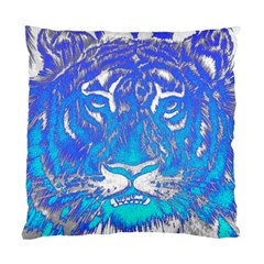 Background Fabric With Tiger Head Pattern Standard Cushion Case (One Side)