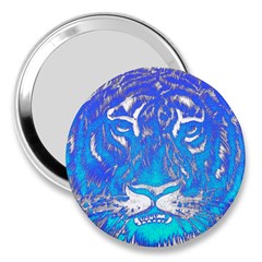 Background Fabric With Tiger Head Pattern 3  Handbag Mirrors